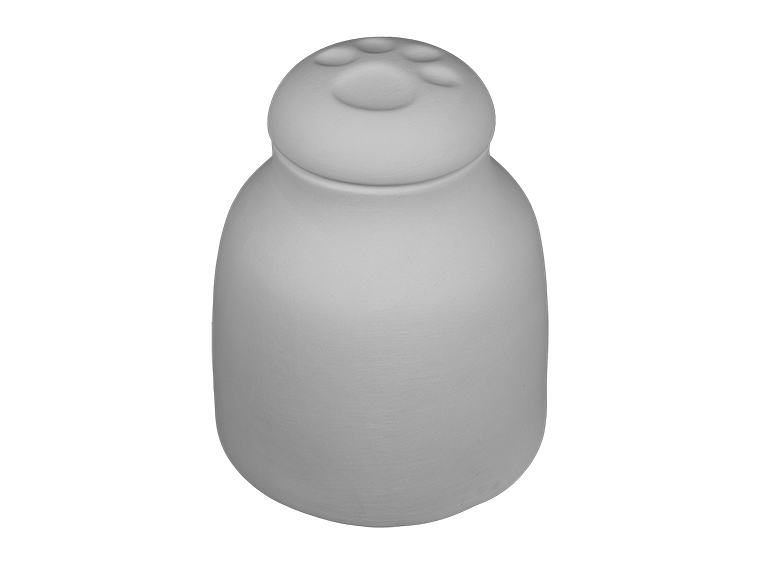 Paw Print Jar w/ Lid