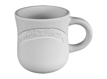 16oz coffee mug, reads "World's Best"