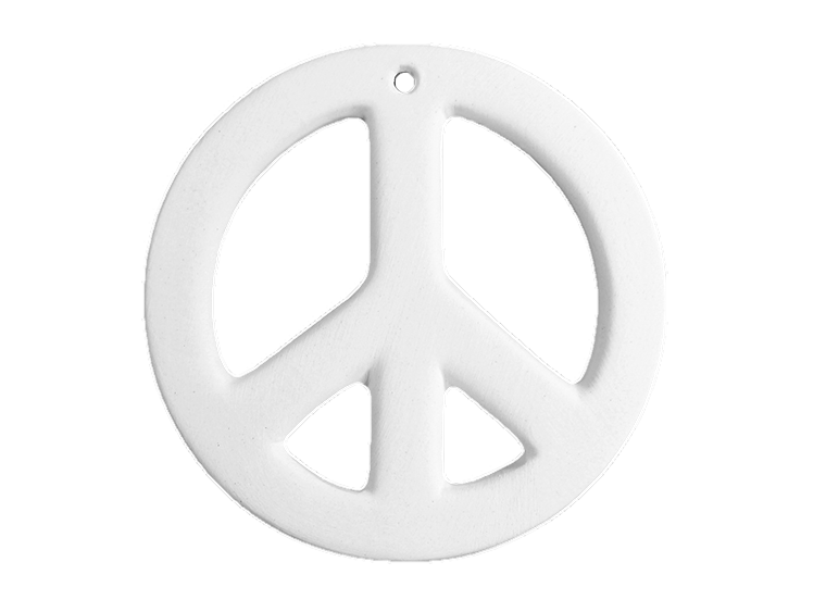 Peace Sign Flat Ornament