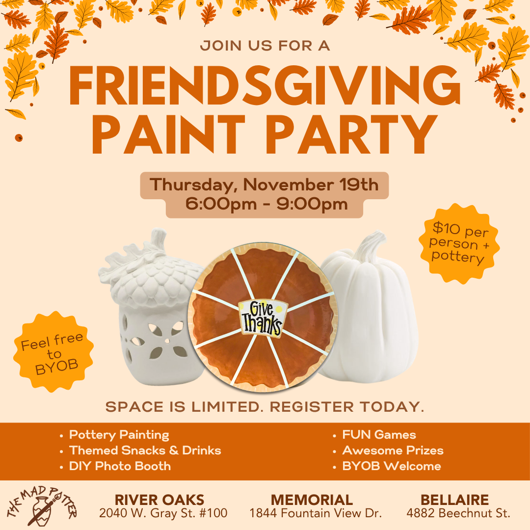 Thursday, November 19th - Friendsgiving Paint Party Event