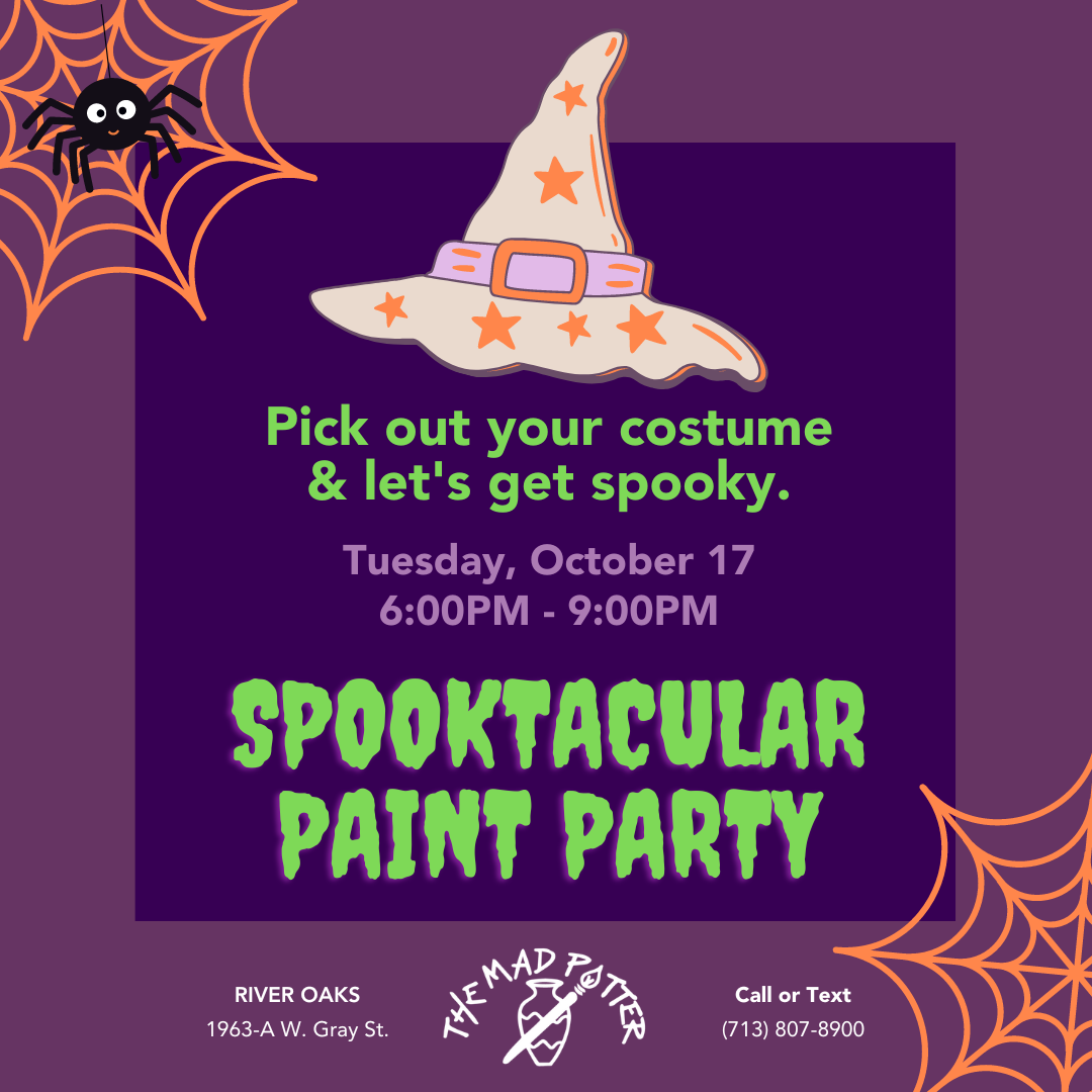 Tuesday, October 17th - Spooktacular Paint Party