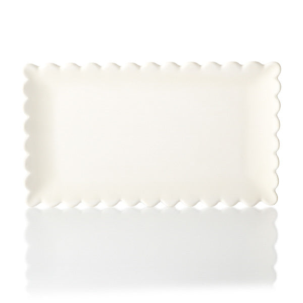 Rectangle Scalloped Platter