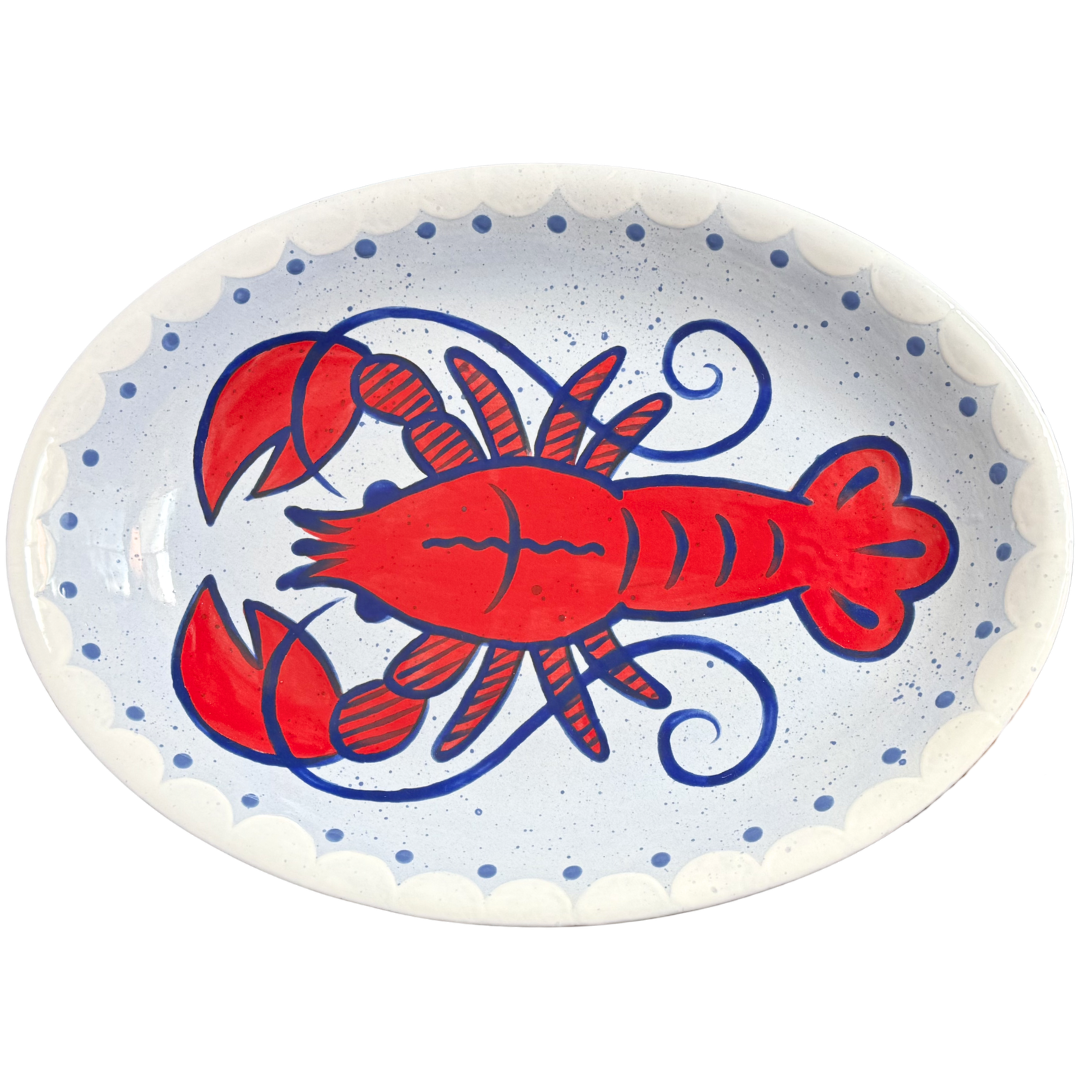 🍽️ 🦞 Med Oval Coupe Platter