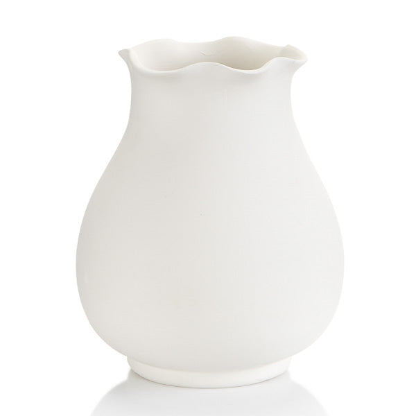 Vase with Scalloped Edges