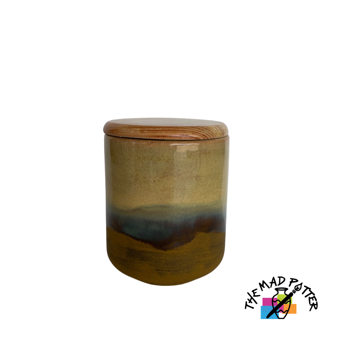Medium Canister w/ Wooden Lid
