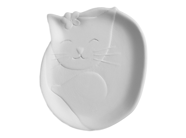Curled Up Cat Dish